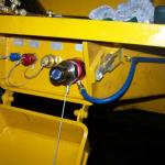 Nonpressure fuel overfill prevention system installed on LeTourneau Loader